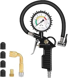 Guía para usar un manómetro de presión de neumáticos en tu moto
