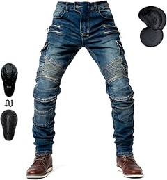 Reseñas de usuarios sobre pantalones de moto vaqueros con protecciones
