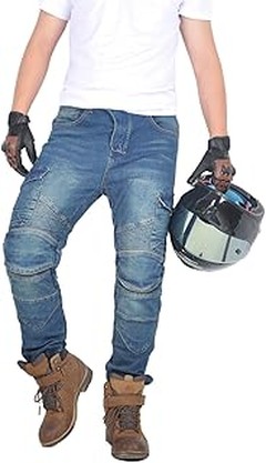 Pantalones de moto vaqueros con protecciones