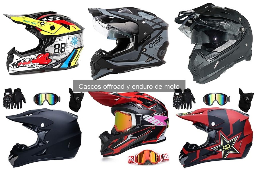 Accesorios para aumentar la seguridad del casco offroad