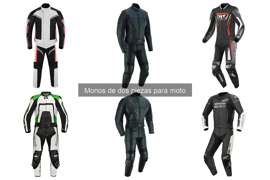 Ajuste perfecto de monos de dos piezas para moto