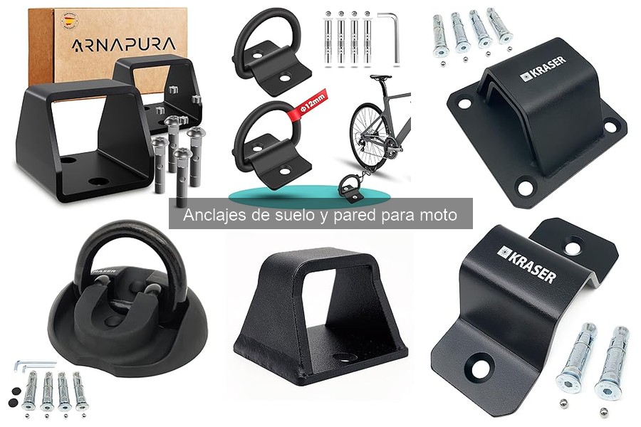Alternativas a anclajes de suelo y pared para motos