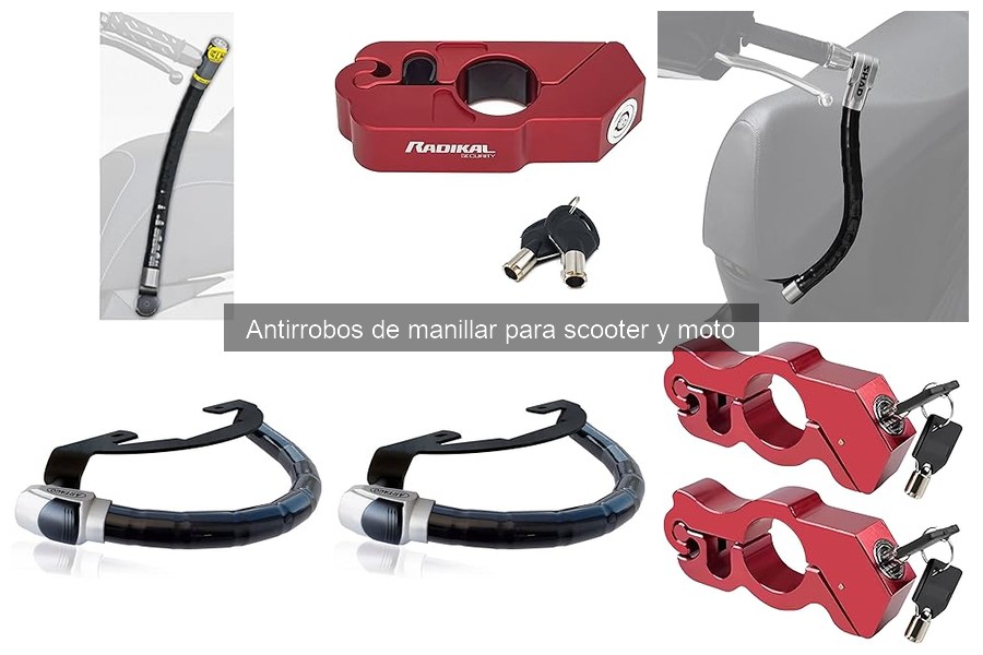 Alternativas a antirrobos de manillar para scooter y moto