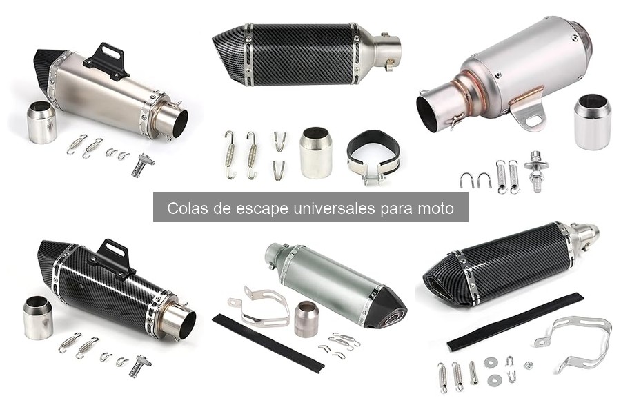 Alternativas a colas de escape universales para motos