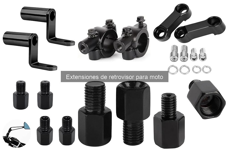 Alternativas a extensiones de retrovisor para motos