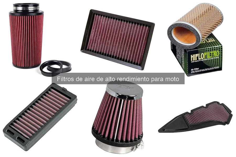 Alternativas a Filtros de Aire de Alto Rendimiento para Moto