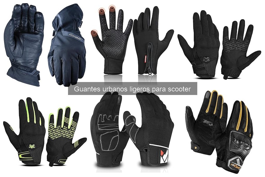 Alternativas a guantes urbanos ligeros para scooter