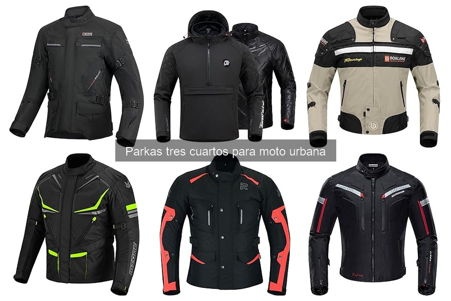 Alternativas a la parka tres cuartos para moto urbana