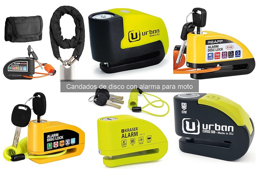 Alternativas a los candados de disco con alarma para moto