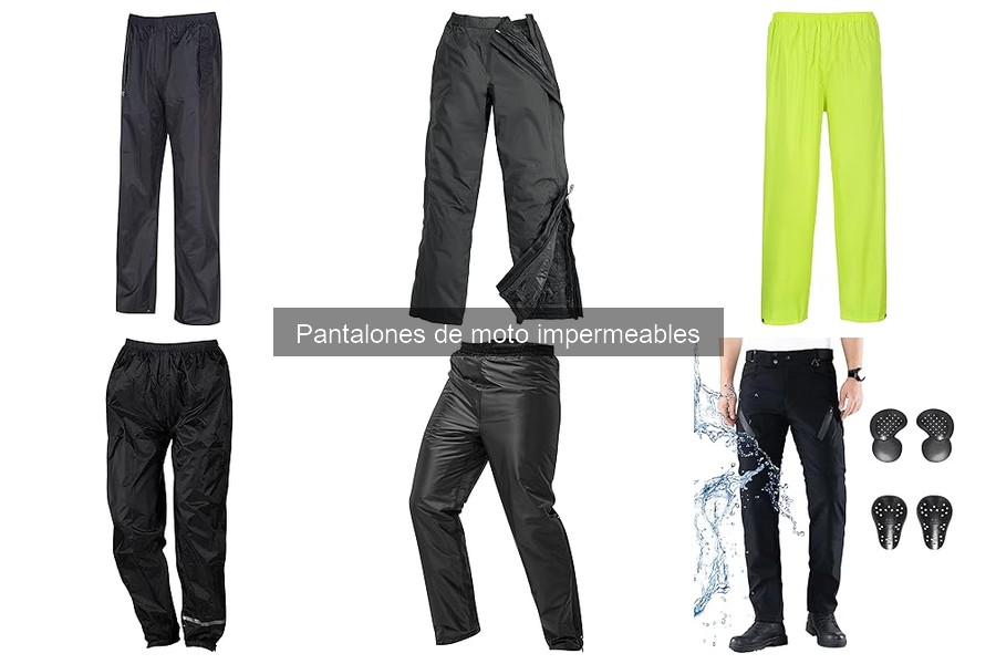 Alternativas a los pantalones de moto impermeables