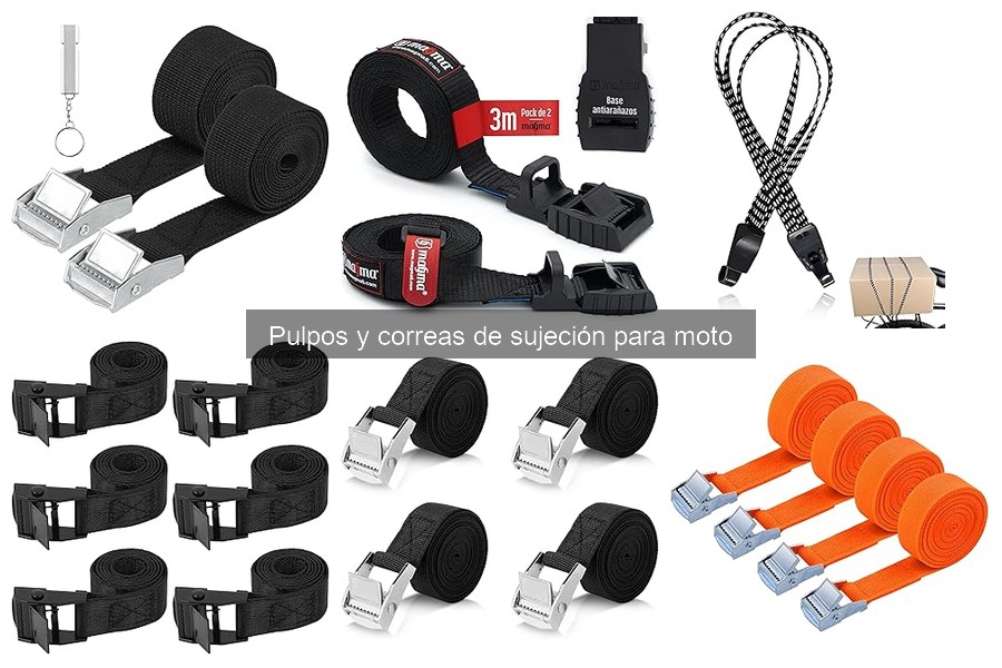Alternativas a pulpos y correas de sujeción para moto