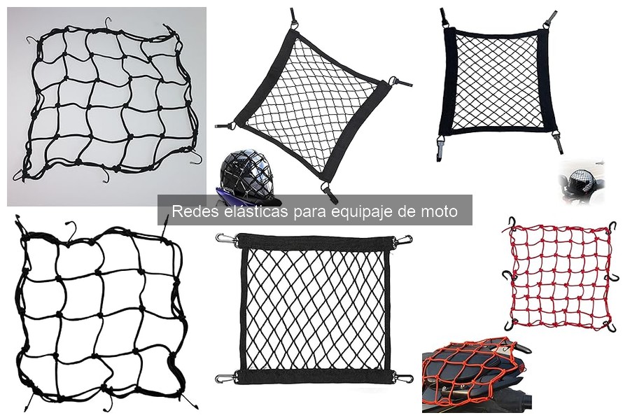 Alternativas a redes elásticas para equipaje de moto