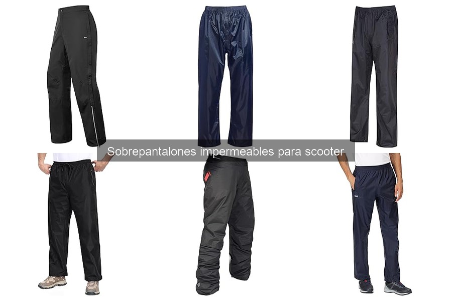 Alternativas a sobrepantalones impermeables para scooter