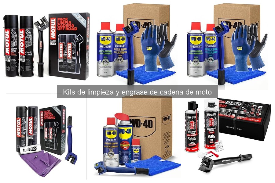 Alternativas económicas a kits de limpieza de cadena de moto