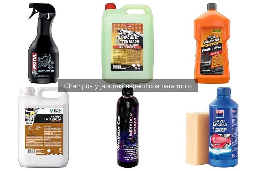 Alternativas naturales a champús y jabones para motos