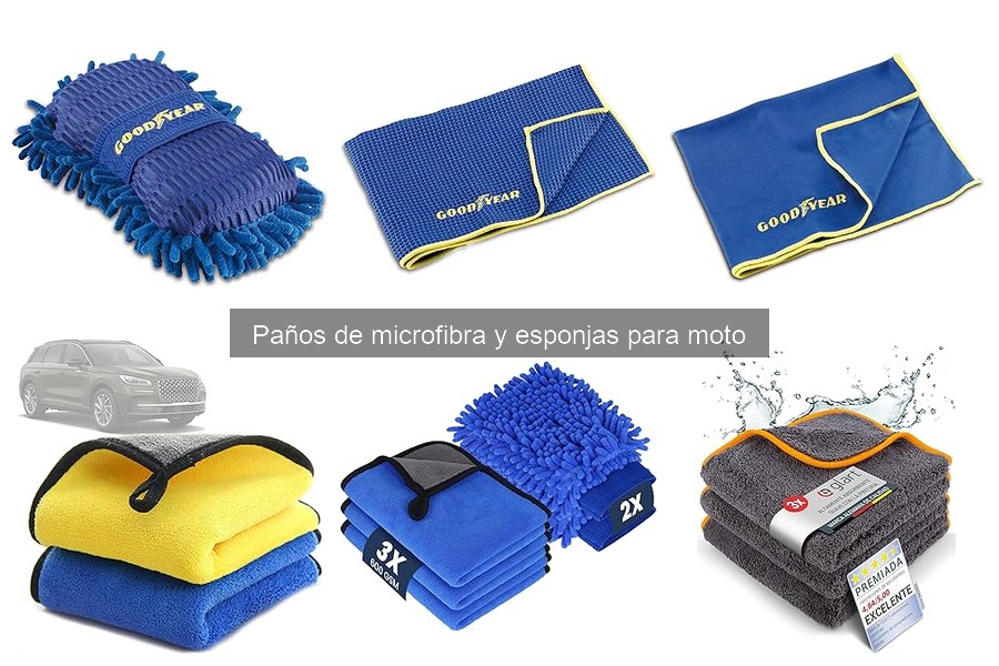 Alternativas para limpiar motos sin paños de microfibra