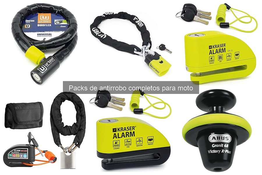 Beneficios de usar un pack de antirrobo para moto