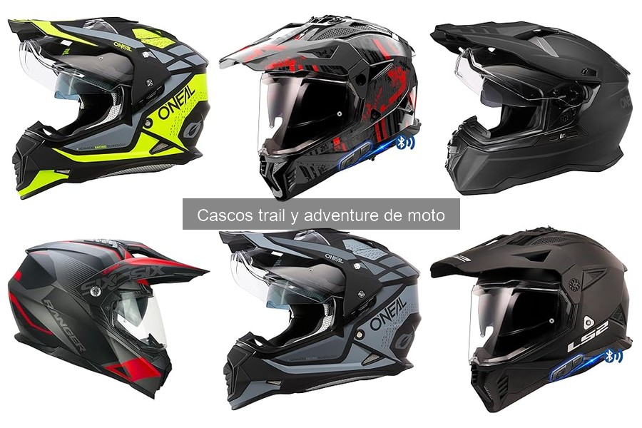 Características de los Casco Trail y Adventure para Moto