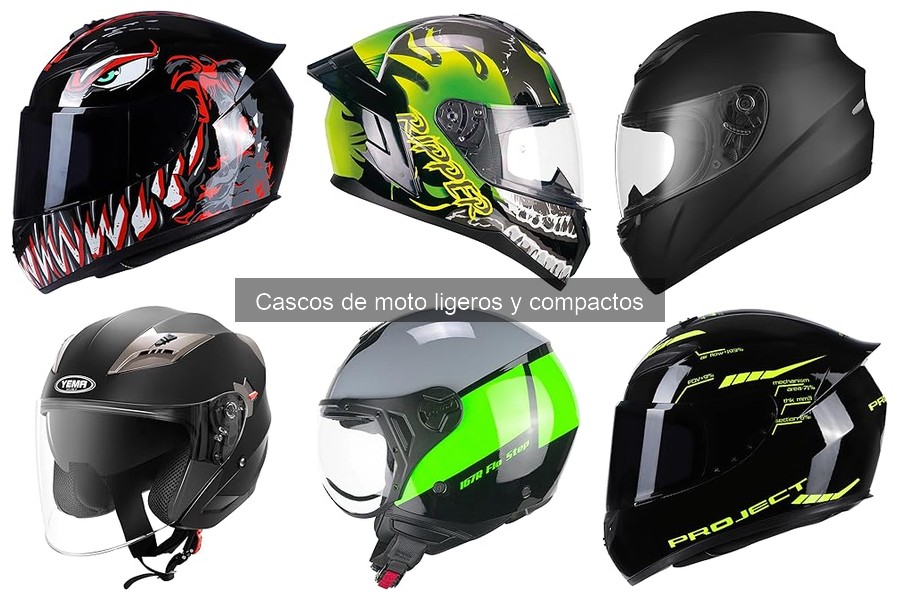 Características de los Cascos de Moto Ligeros y Compactos