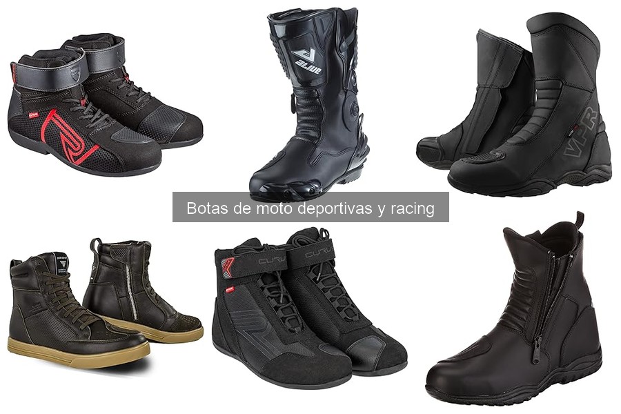 Características de seguridad en botas de moto deportivas