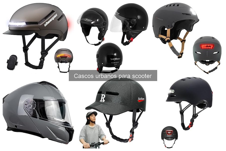 ** Características esenciales del casco urbano para scooter