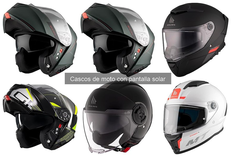 Casco de moto con pantalla solar: características y ventajas