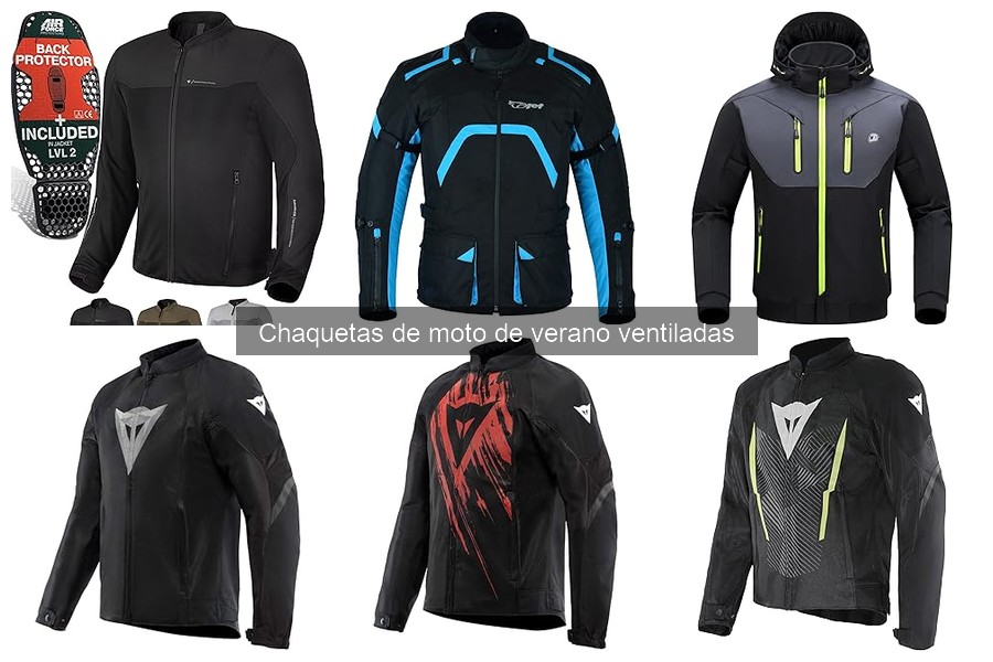 Chaquetas de moto de verano ventiladas: características y ventajas