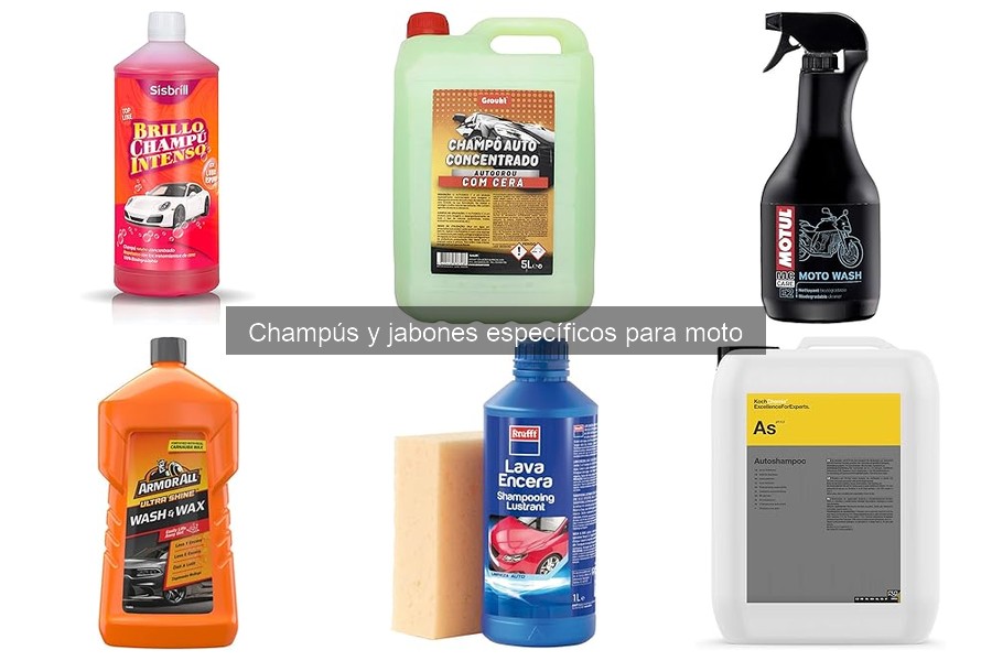 Cómo aplicar correctamente champús y jabones en tu moto