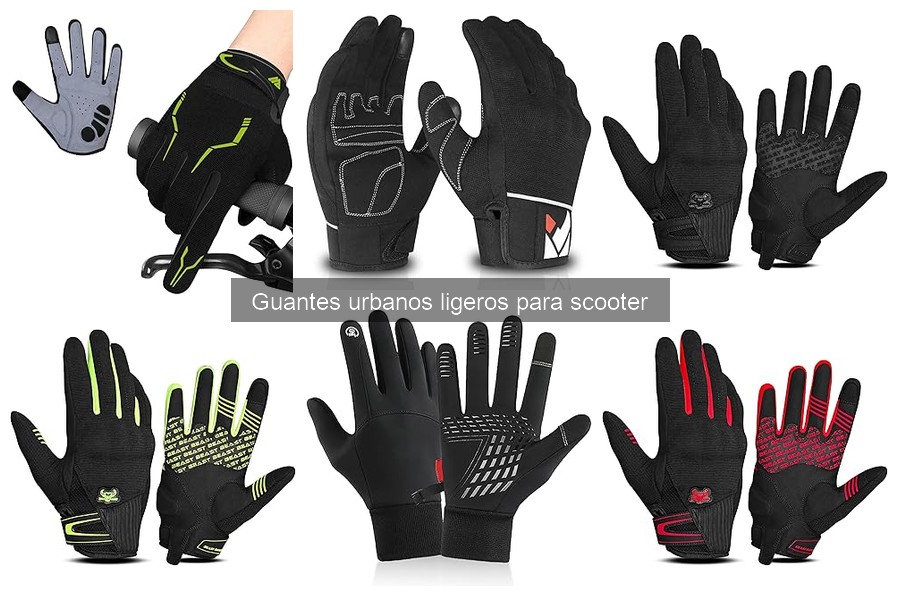 Cómo elegir guantes urbanos ligeros para scooter según el clima
