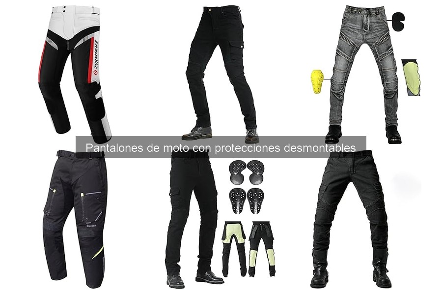 ** Cómo elegir pantalones de moto con protecciones desmontables