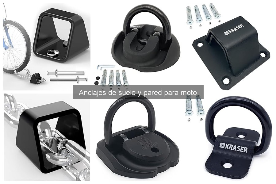 ** Cómo instalar anclajes de suelo y pared para moto fácilmente