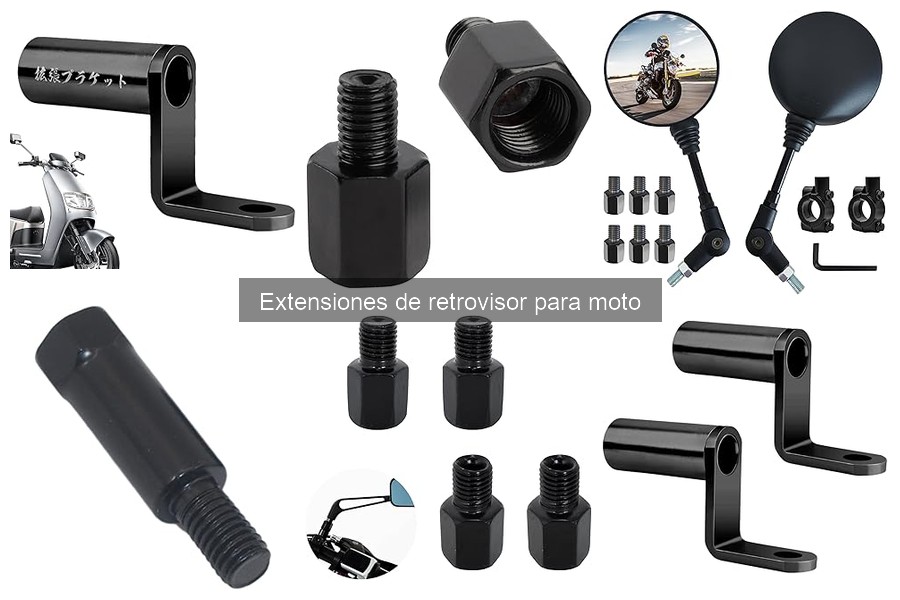 Cómo instalar extensiones de retrovisor para moto fácilmente