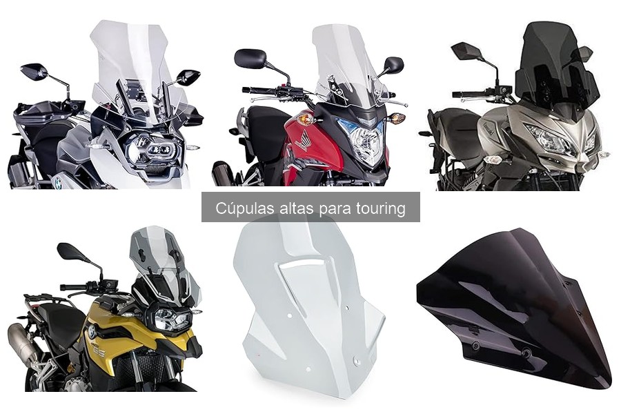 Cómo instalar una cúpula alta en tu moto touring