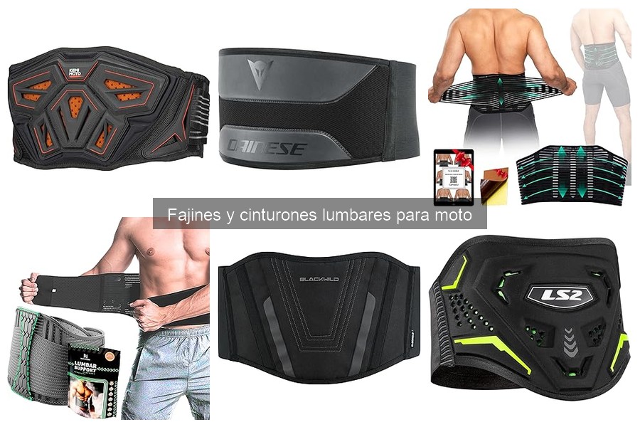 Cómo mantener fajines y cinturones lumbares para moto