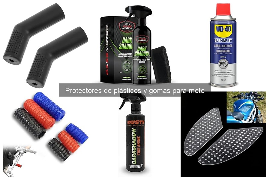 Cómo mantener los protectores de plásticos y gomas para moto