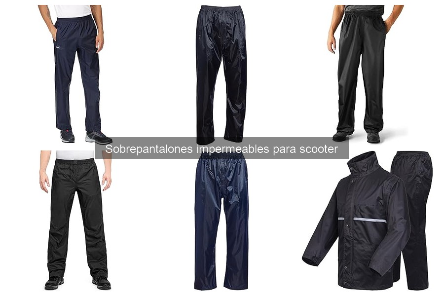 Cómo usar sobrepantalones impermeables para scooter