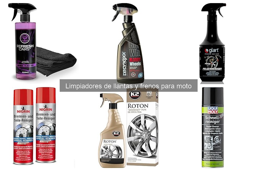 Cómo utilizar limpiadores de llantas y frenos para motos