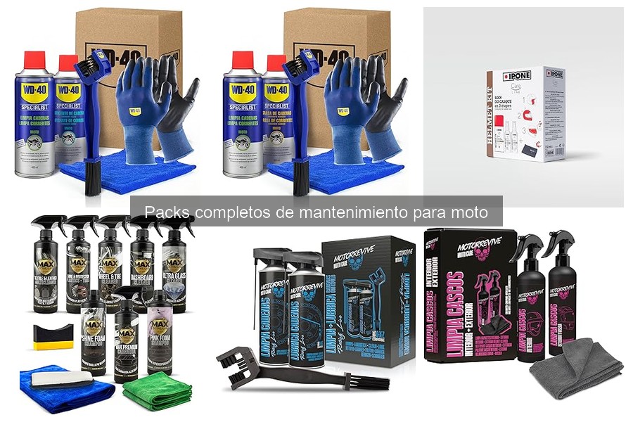 Cómo utilizar packs de mantenimiento para moto correctamente