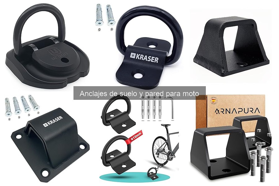 Comparativa de Anclajes de Suelo y Pared para Moto