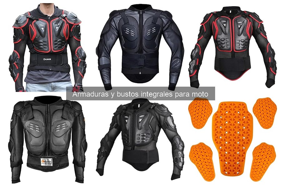 Comparativa de Armaduras y Busto Integrales para Moto