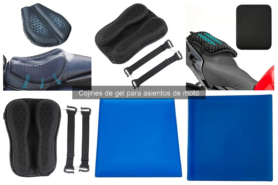 Comparativa de cojines de gel y otros tipos para motos