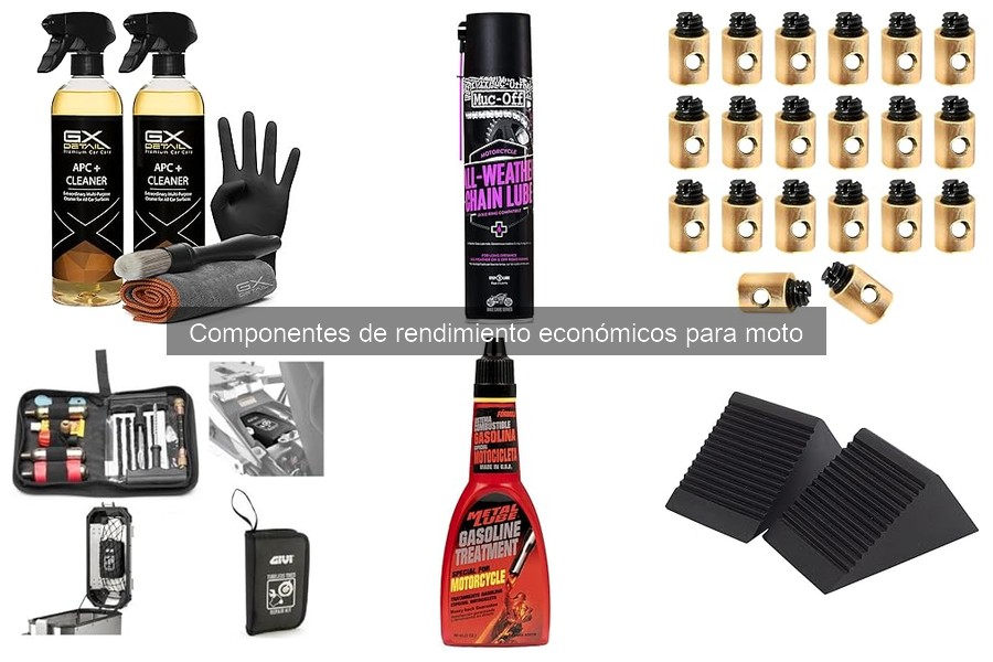 Comparativa de Componentes de Rendimiento Económicos para Motos