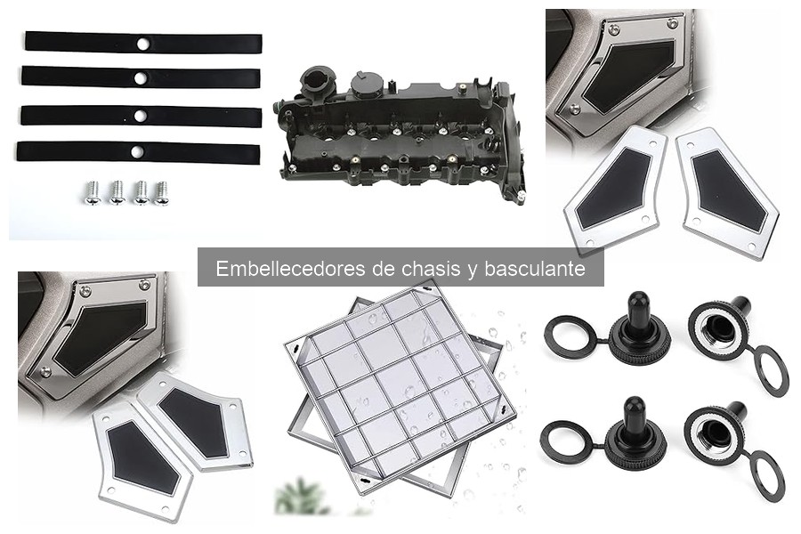 Comparativa de embellecedores de chasis y basculante