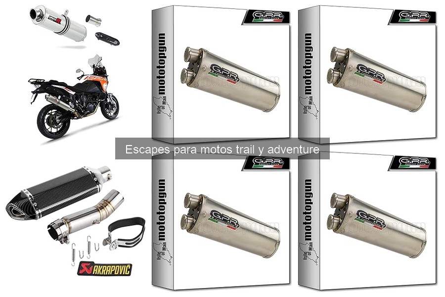 Comparativa de escapes de acero inoxidable y titanio para motos trail