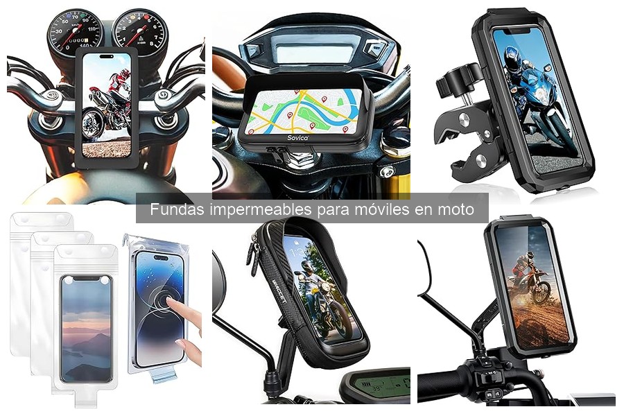 Comparativa de fundas impermeables para móviles en moto