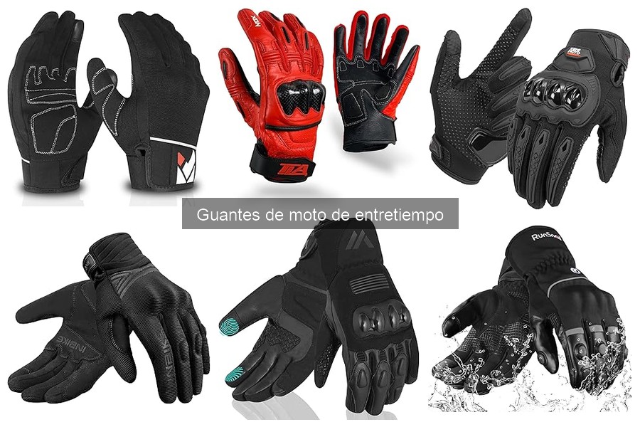 Comparativa de guantes de moto de entretiempo para lluvia