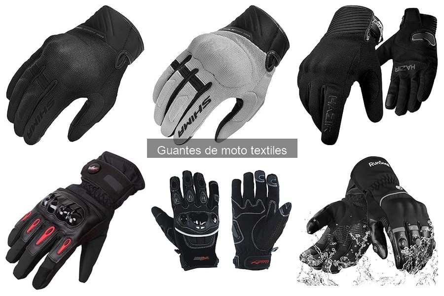 Comparativa de guantes de moto textiles y de cuero