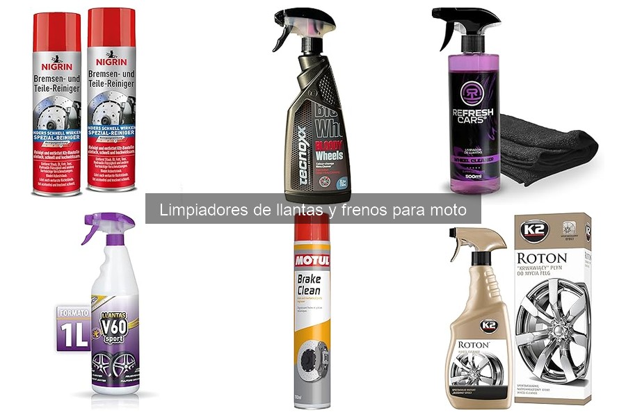 Comparativa de Limpiadores de Llantas y Frenos para Motos
