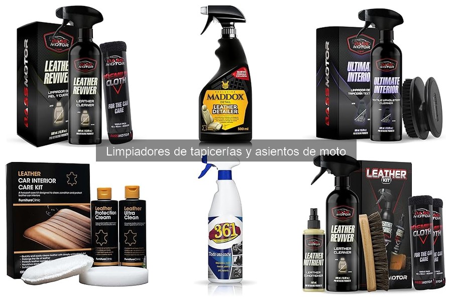 Comparativa de limpiadores ecológicos para tapicerías de moto