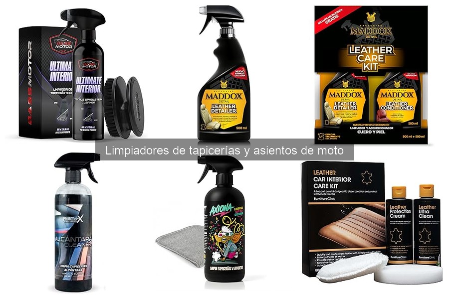 Comparativa de Limpiadores para Tapicerías de Moto
